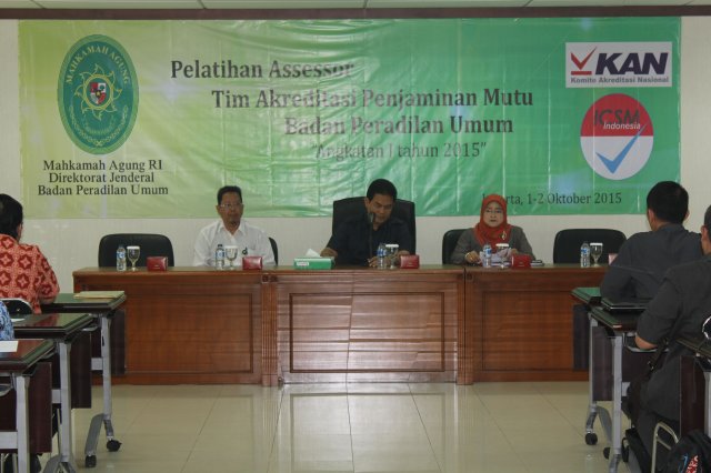 Pelatihan Asesor 1-2 Oktober 2015